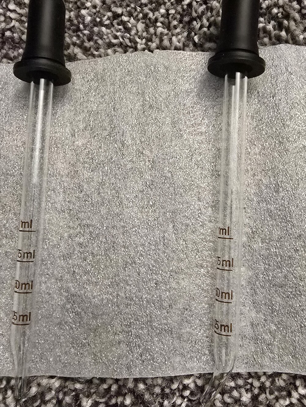 12 pc, 1oz DIY Amber Dropper Bottle With Labels Measuring Dropper Funnels NEW - Picture 2 of 4